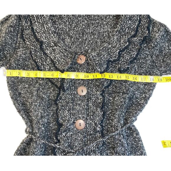 Nina Murati Mohair / Cotton / Acrylic Sweater - Size S - SO Soft! w/ Tie Belt - Picture 6 of 9